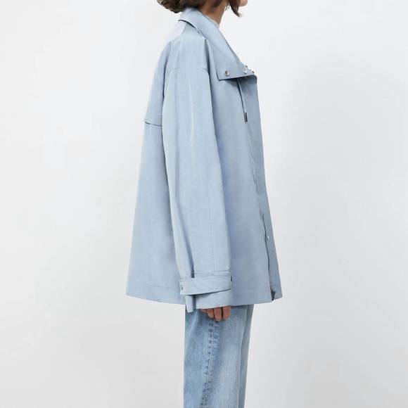 NEW LAFAYETTE 148 crawford jacket in cypress blue - Picture 3 of 3